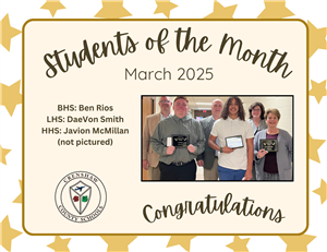 Students of the month